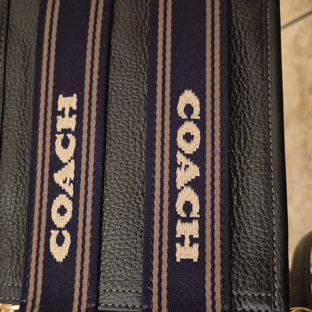 Coach Black Mini Bag with Gold Accents - Picture 3 of 7